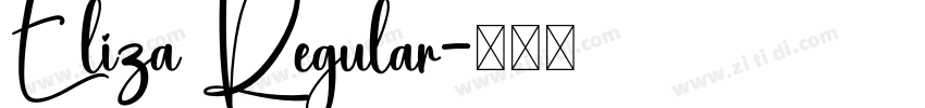 Eliza Regular字体转换
